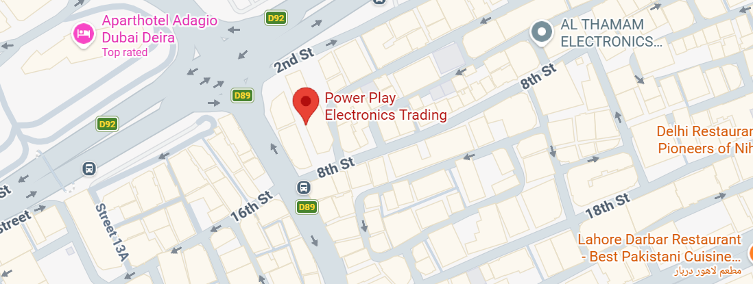 Map location for Astrix PowerPlay Al Hudaiba Mall