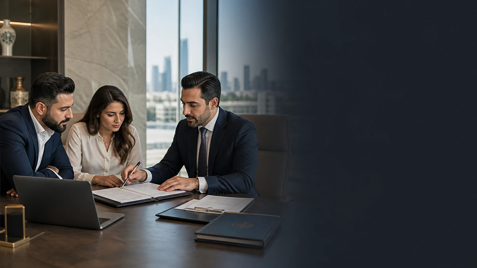 Company formation consultant guiding founders through incorporation documents